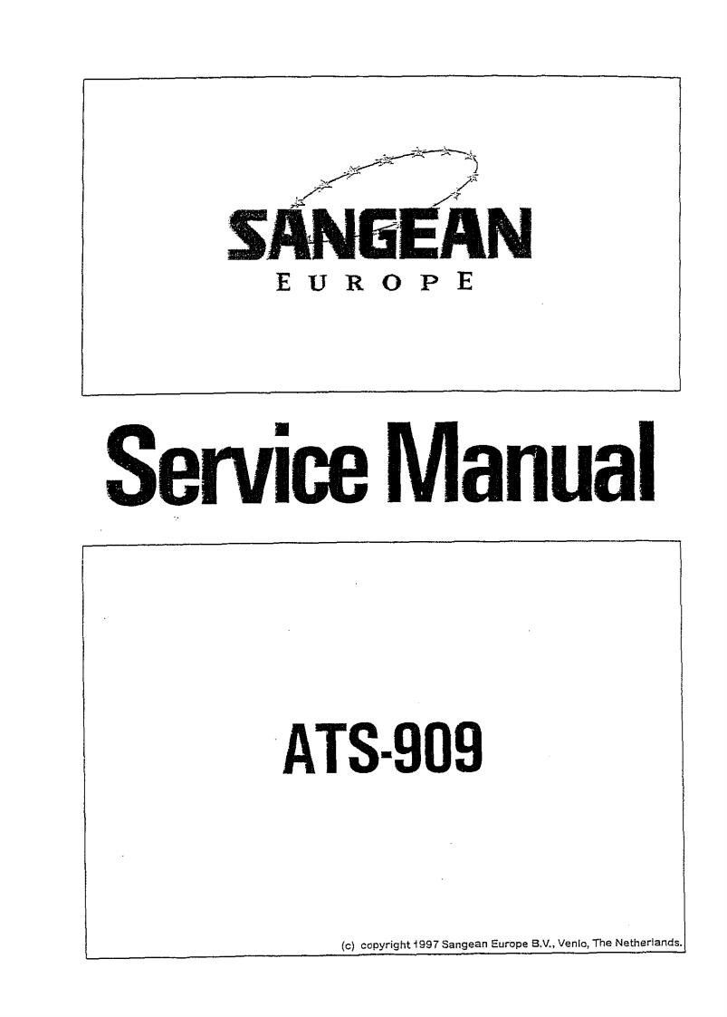 Sangean_ATS-909_serv维修手册含电器原理图