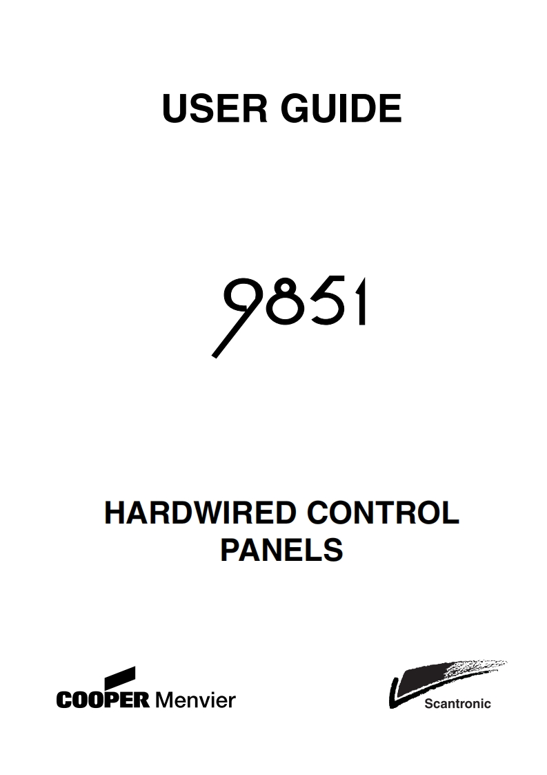Scantronic-9851-操作说明书手册