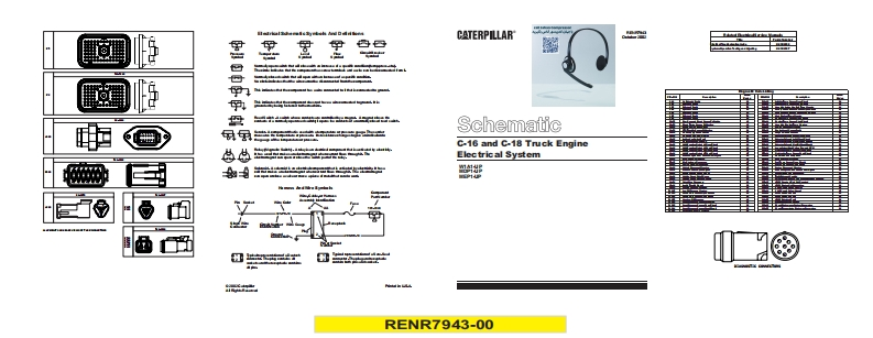 Schematic-C-16-and-C-18-Truck-Engine-Electrical-System电器原理图手册