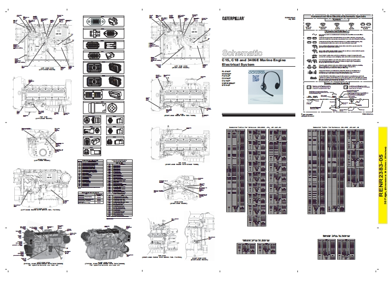 Schematic-C15-C18-and-3406E-Marine-Engine-Electrical-System电器原理图手册