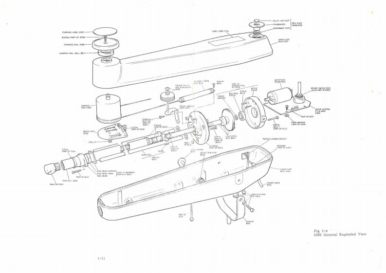 Schematics维修手册电器原理图-Autohelm-1000-1