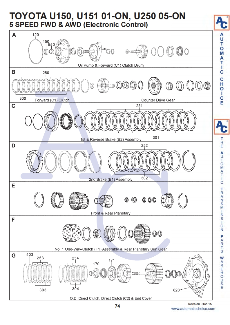 Scheme_u150U151变速箱维修手册