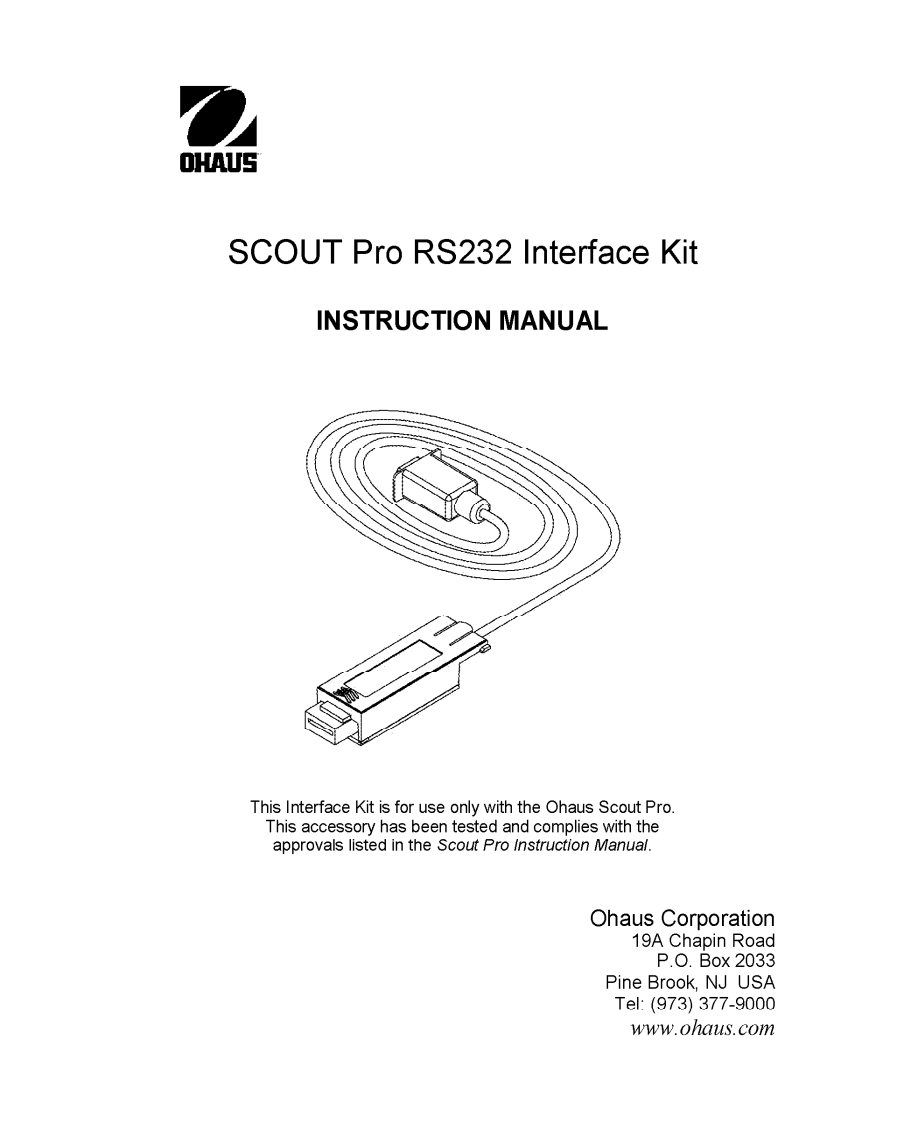 Scout-Pro-RS232-Interface-Kit-参考说明书手册