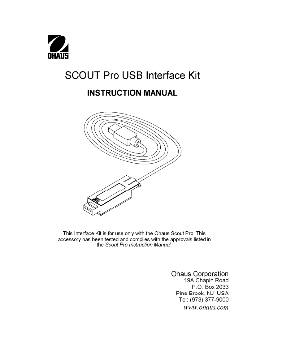Scout-Pro-USB-Interface-Kit-参考说明书手册