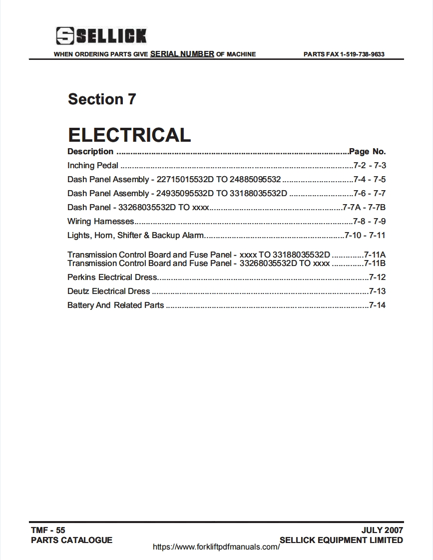 SellickTMF55-Forklift-Truck-Electrical-Section-Parts-Catalog-PDF新质力文库 - 聚焦新质生产力发展的数字化知识库_行业洞察 / 理论成果 / 实践指南免费下载新质力文库