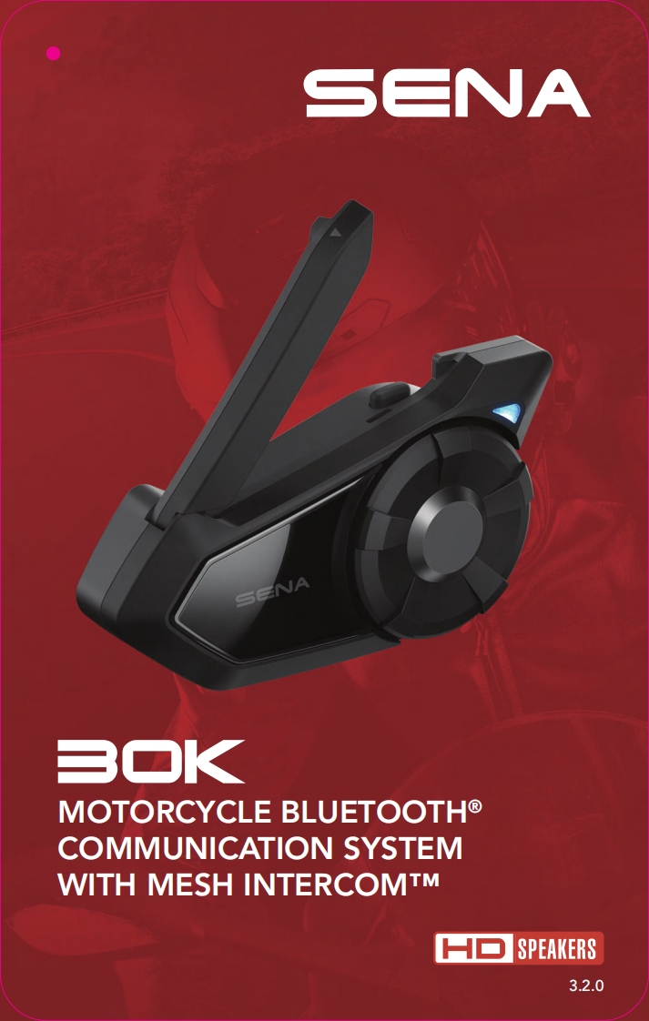 Sena30KMotorcycleBluetoothCommunicationSystem(30K-03)快速操作说明书手册