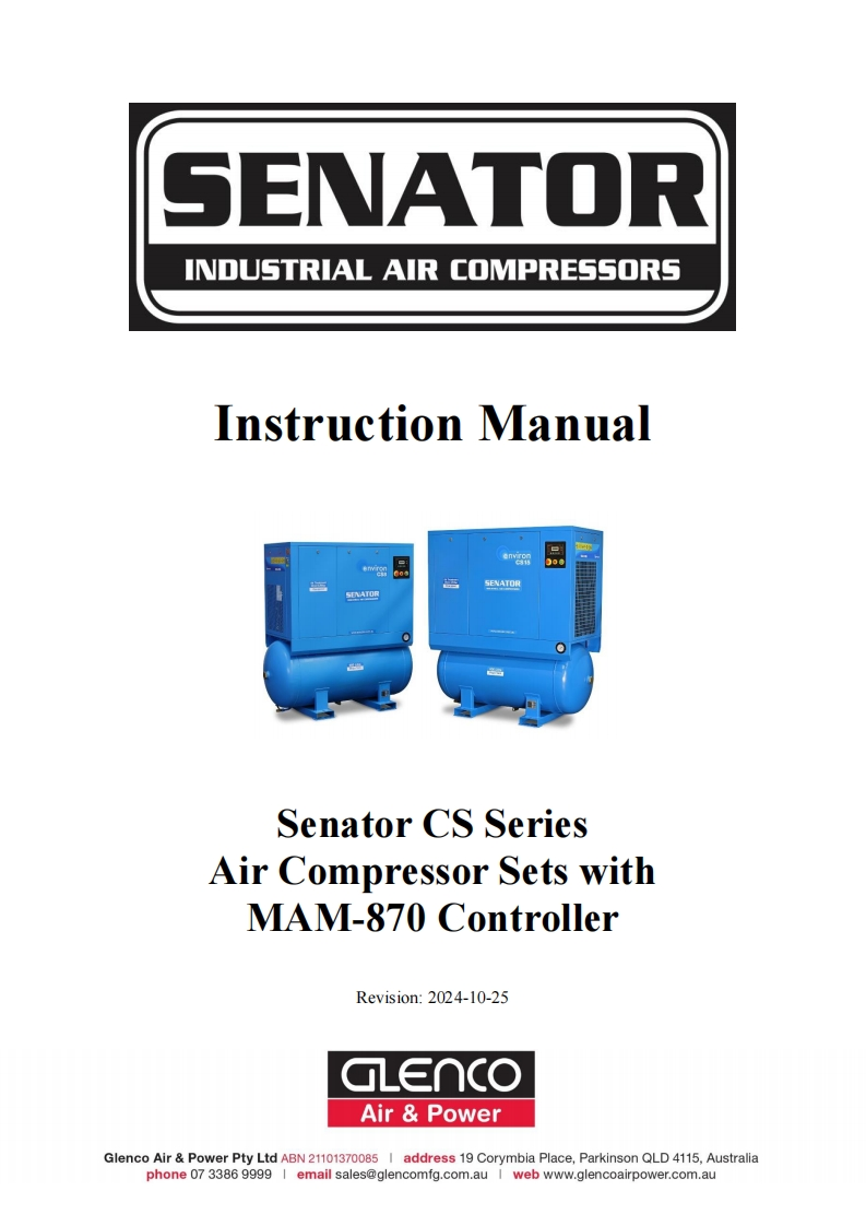 Senator-CS-Series-with-MAM-870-Controller-使用说明书手册-2024-10-25