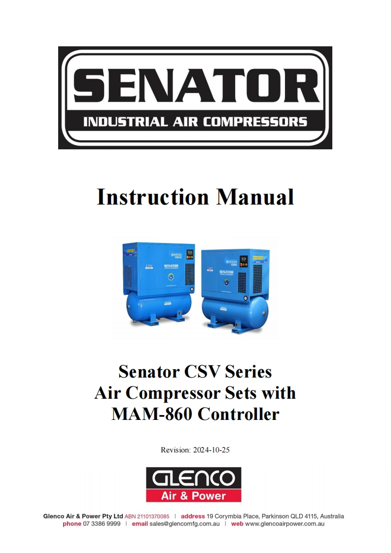 Senator-CSV-Series-with-MAM-860-Controller-使用说明书手册-2024-10-25