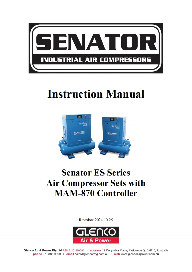 Senator-ES-Series-with-MAM-870-Controller-使用说明书手册-2024-10-25