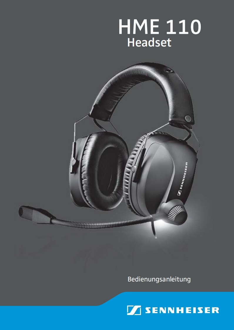 SennheiserHME110Bedienungsanleitung使用说明书手册