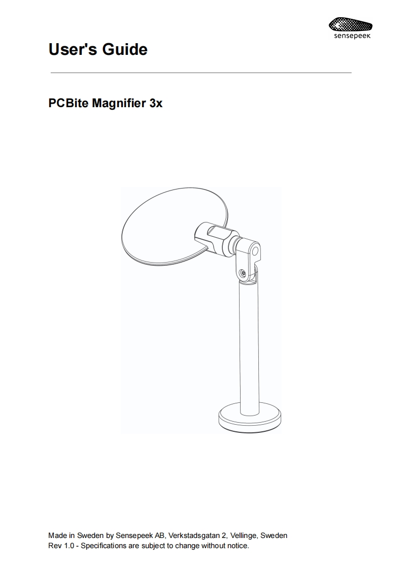 Sensepeek_Magnifier_操作说明书手册