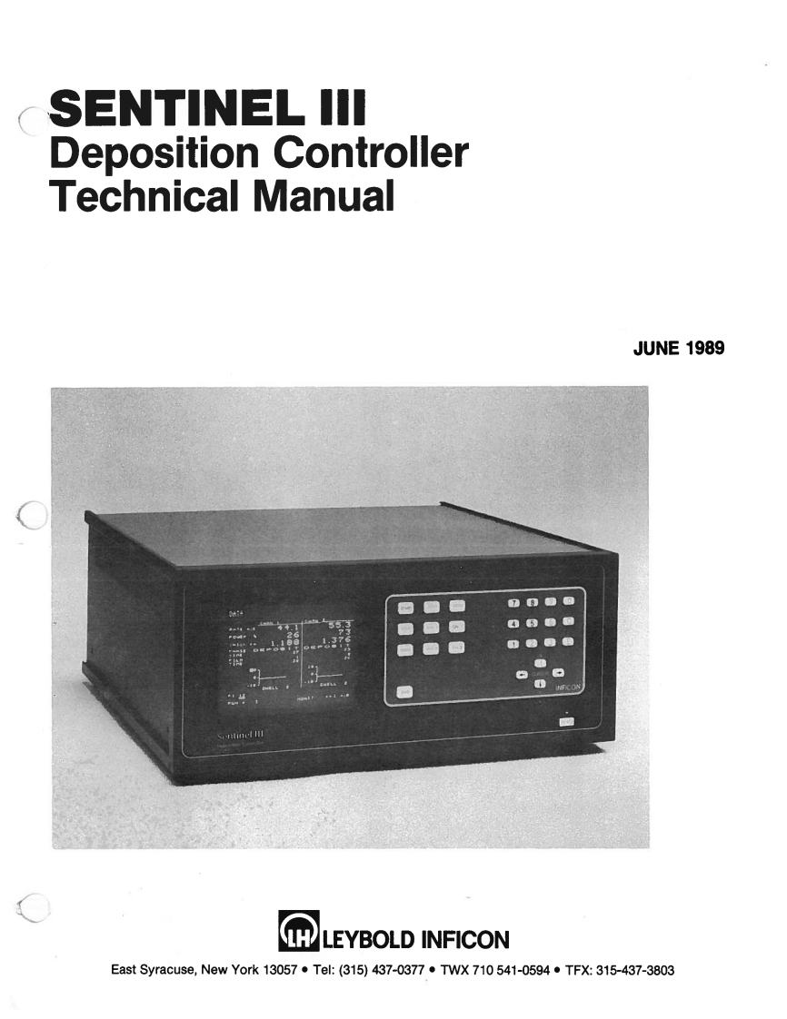 Sentinel®IIIEIESController_操作说明书手册