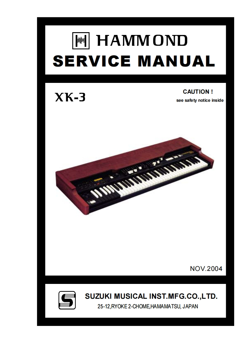 Service-Manual-XK3维修手册