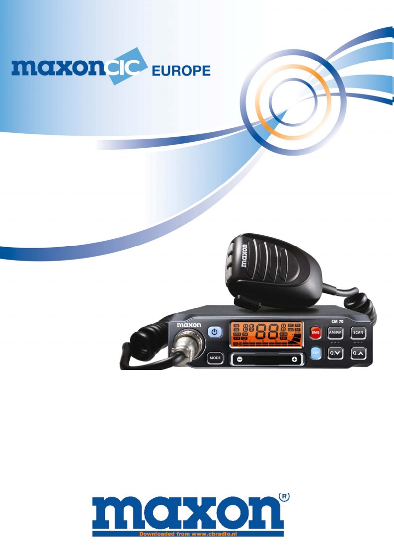 ServiceManual_Maxon_CM70_ENG维修手册含电器原理图