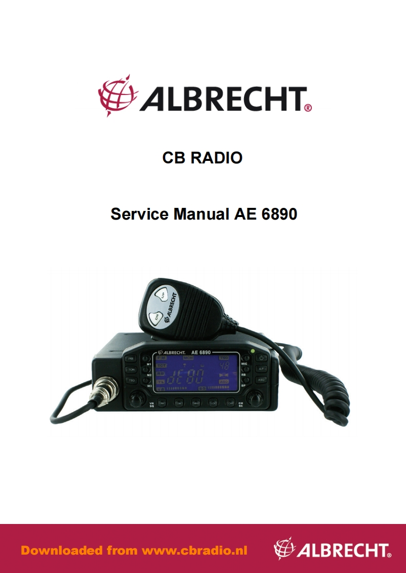 Service_Manual_Albrecht_AE6890_ENG维修手册含电器原理图