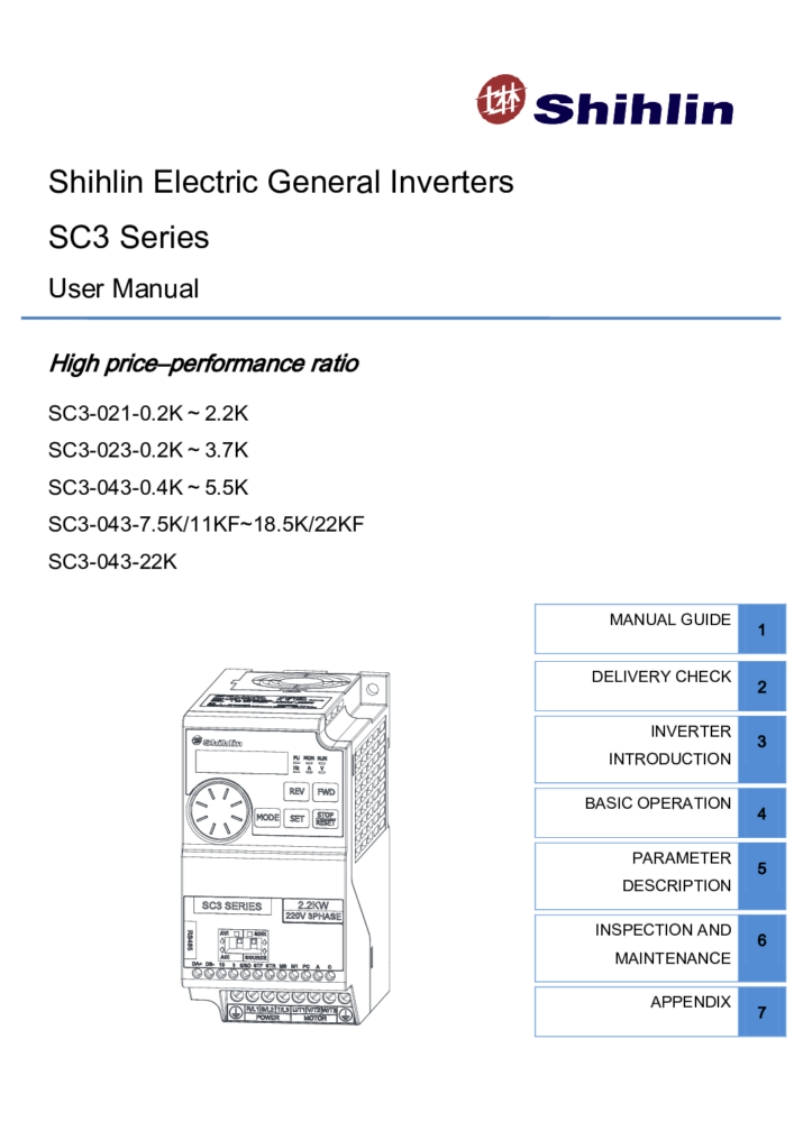 Shihlin-SC3-Manual变频器操作说明书手册-V1.14-04-ENG-