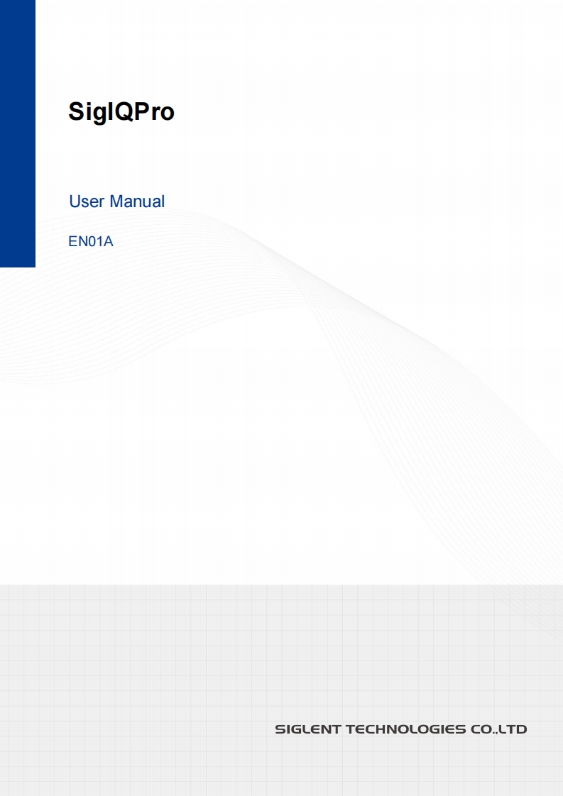SigIQPro_操作说明书手册_EN01A
