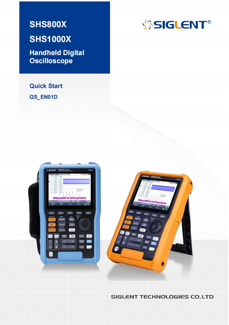 Siglent_SHS800X-SHS1000X_快速操作说明书手册-Web