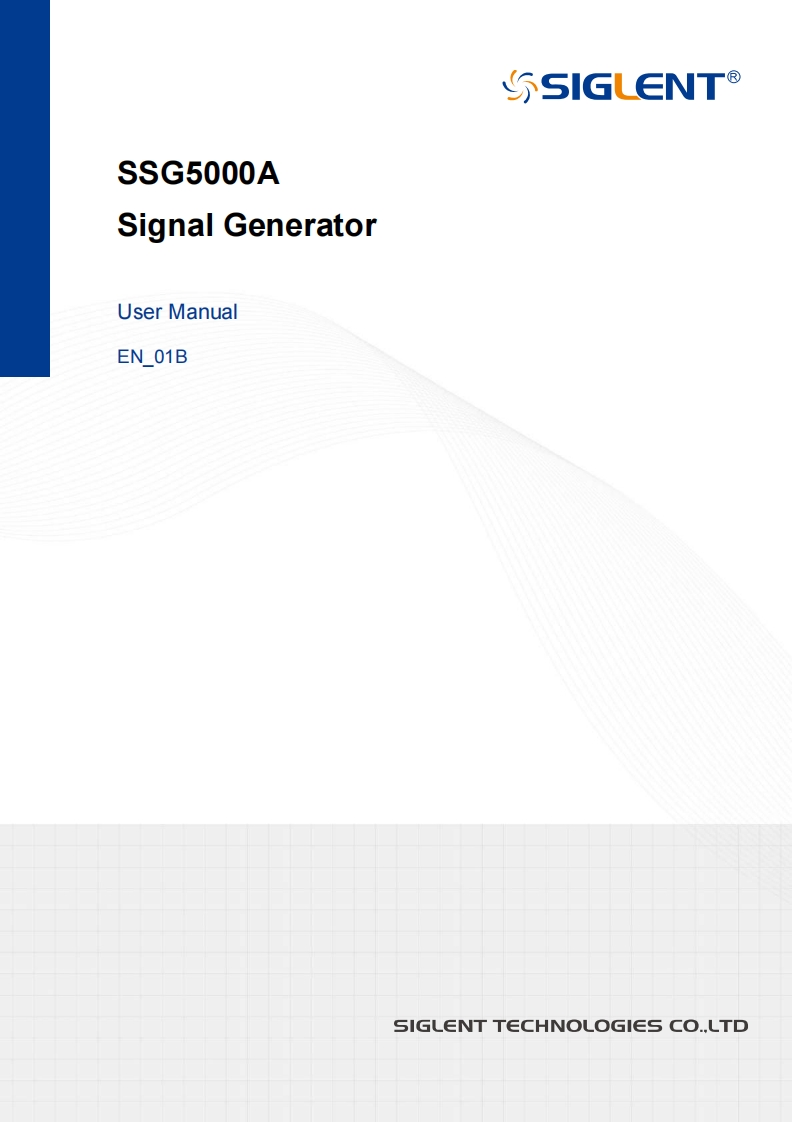 Siglent_SSG5000A_操作说明书手册-Web