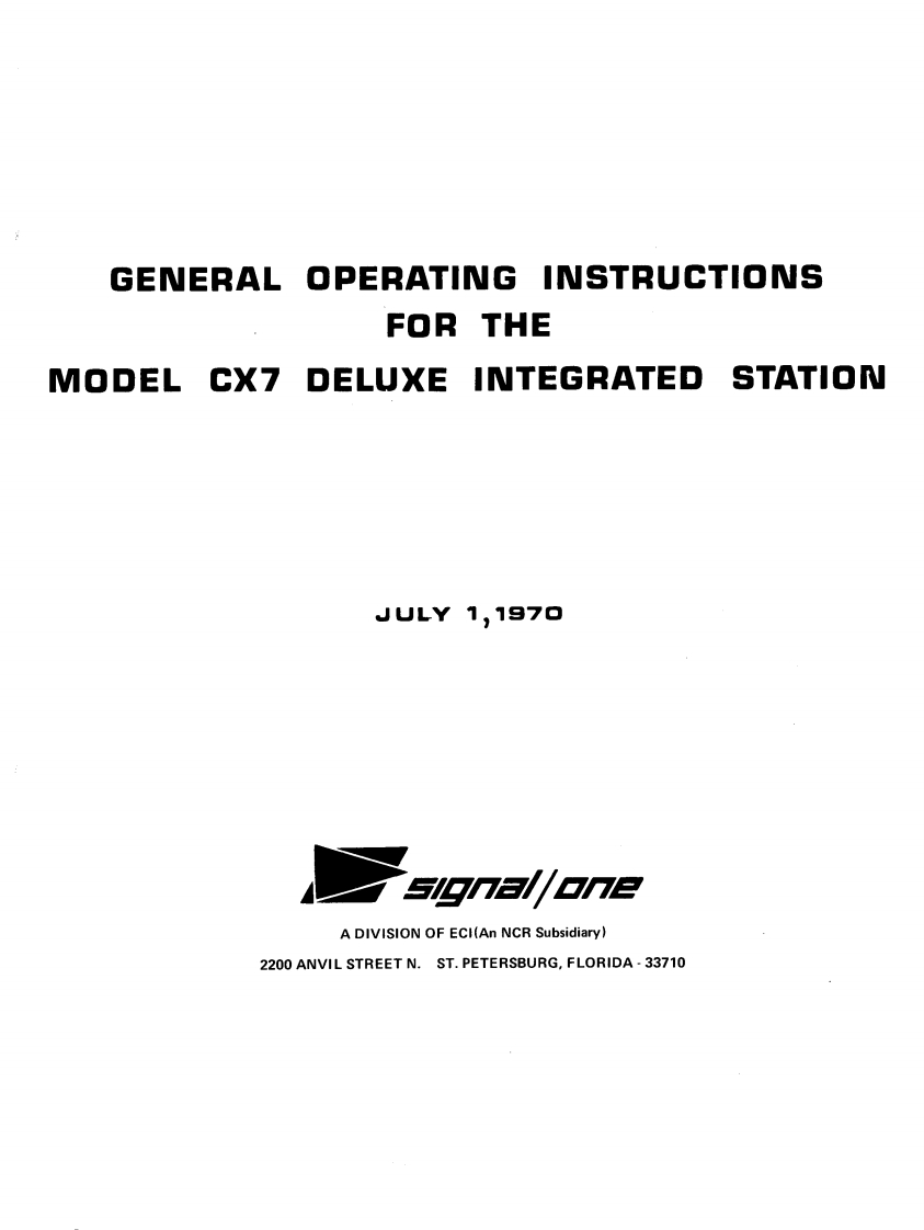 Signal-One_CX7-(Manual操作说明书手册)