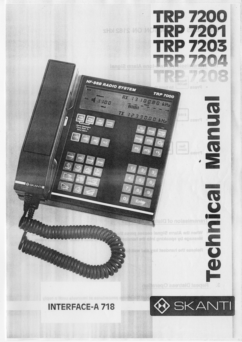 Skanti_TRP-7200_Series_Interface-A718_Manual操作说明书手册