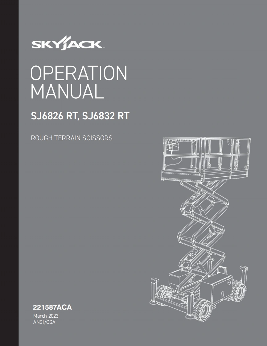 SkyJack-6826-Operators-使用说明书手册
