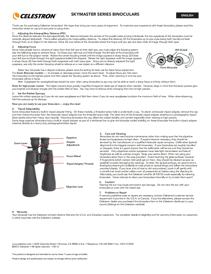 SkyMasterSeries_手册说明书指南_5Lang