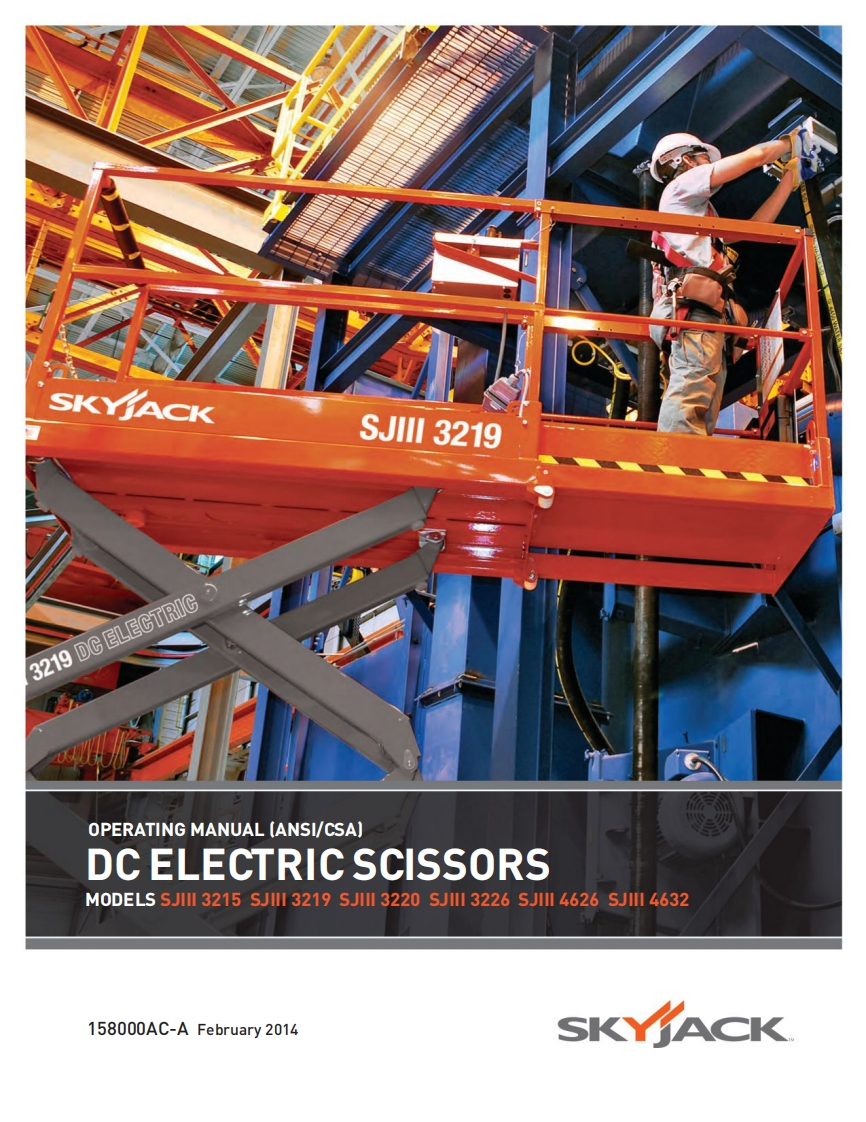 Skyjack-S111-4626-Operators-Manual操作与维护保养说明书手册