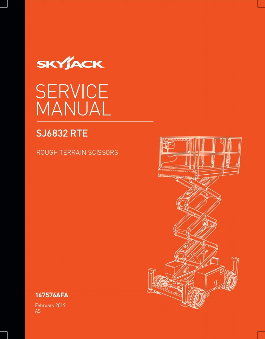 Skyjack-SJ-6832RT-Service-Manual维护保养说明书手册