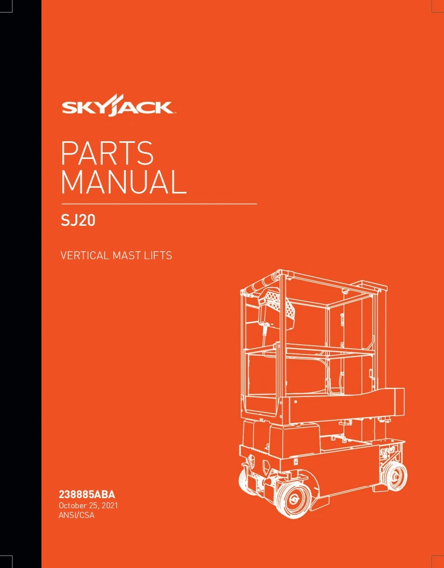 Skyjack-SJ20-零部件手册