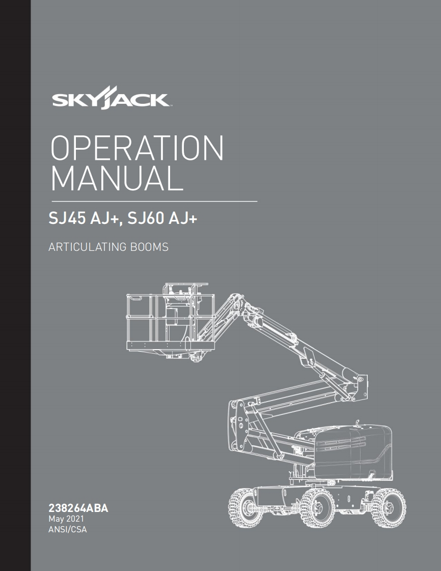 Skyjack-SJ45AJ-Plus-Operations-Manual操作与维护保养说明书手册
