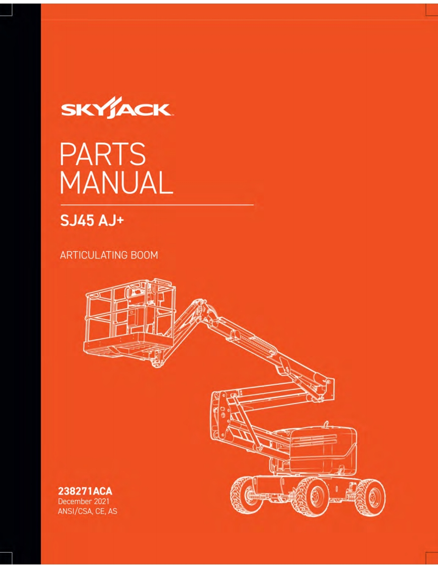 Skyjack-SJ45AJPlus-零部件手册