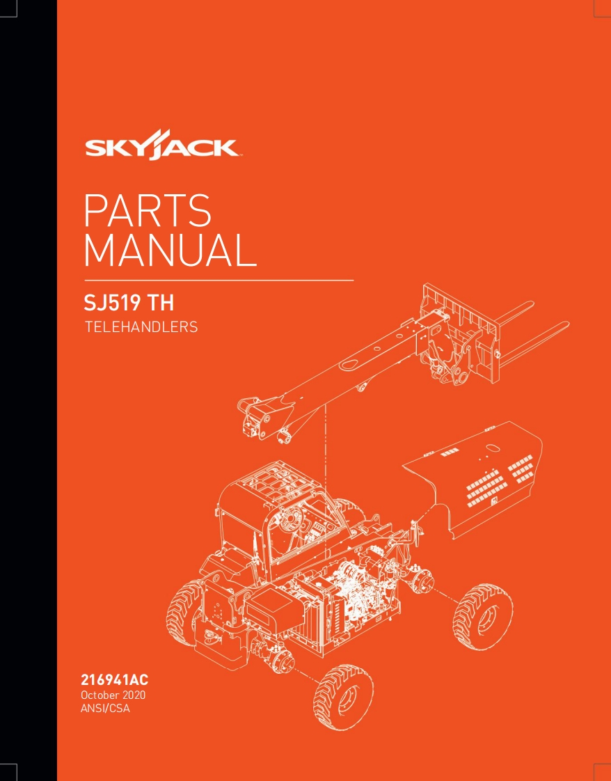 Skyjack-SJ519TH-零部件手册