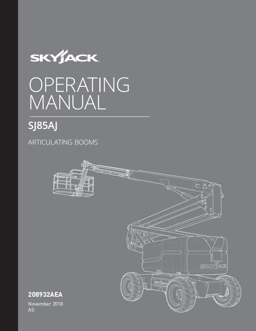 Skyjack-SJ85AJ-Operations-Manual操作与维护保养说明书手册