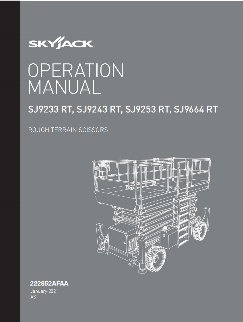 Skyjack-SJ9664RT-Operations-Manual操作与维护保养说明书手册