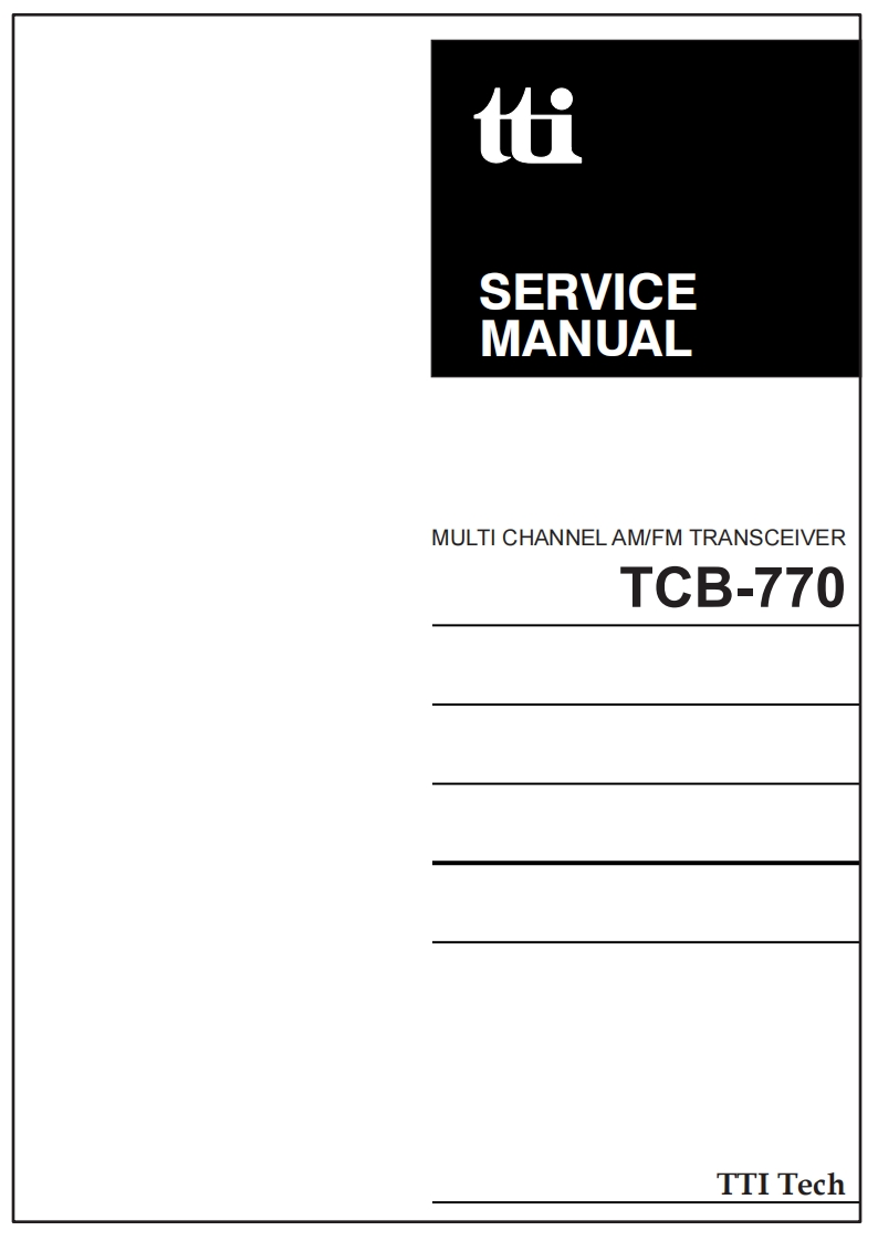 Sm-TCB770维修电器原理图