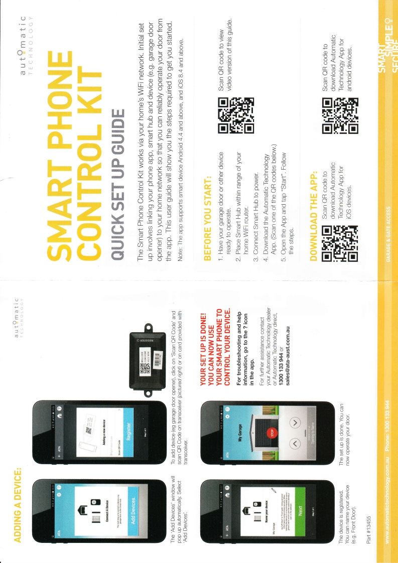 Smart-Phone-Control-Kit-Setup-Guide