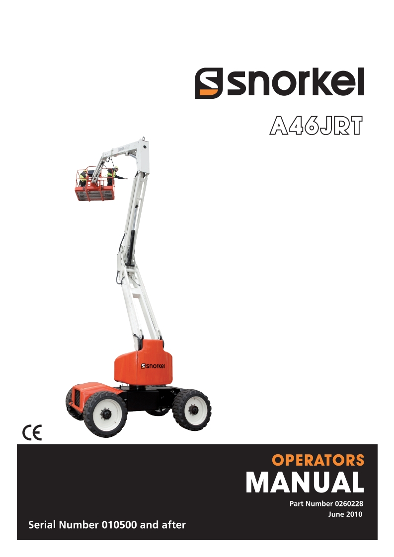 Snorkel-A46JRT-Operations-Manual操作与维护保养说明书手册