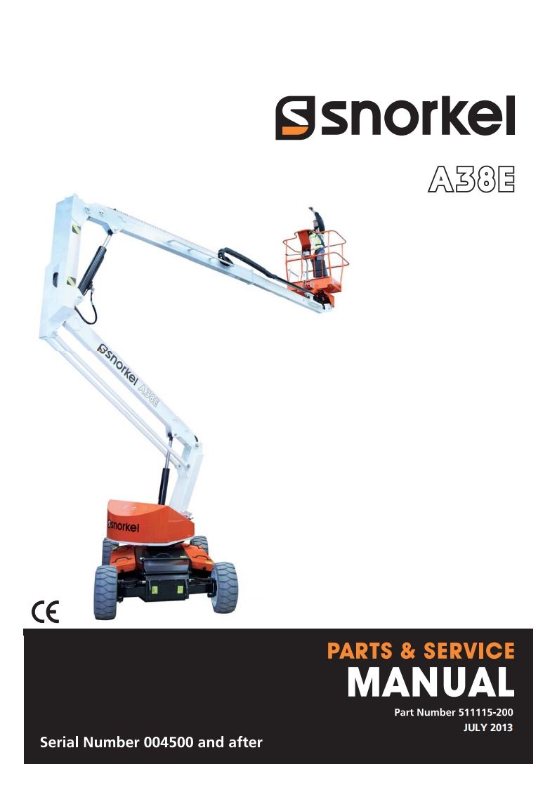 SnorkelA38E维修维护说明书手册