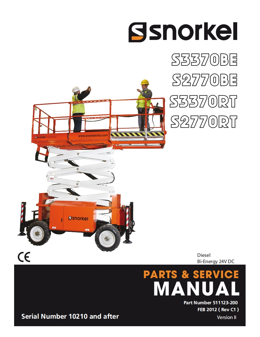 SnorkelS2770_3370RT维修维护说明书手册