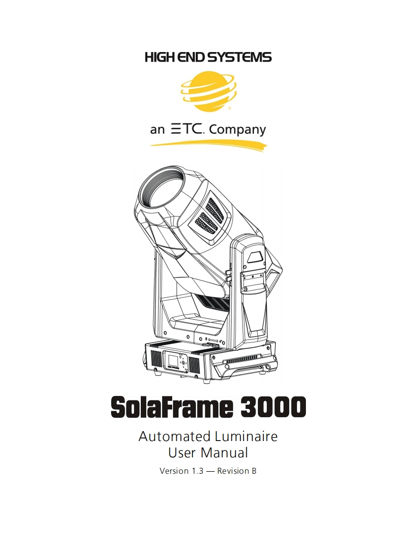 SolaFrame3000-操作说明书手册