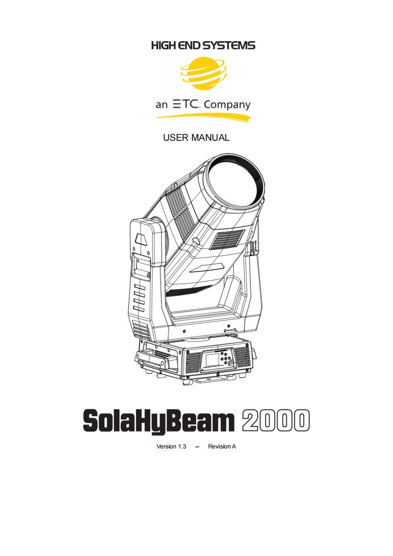 SolaHyBeam2000_v1-3_操作说明书手册_revA