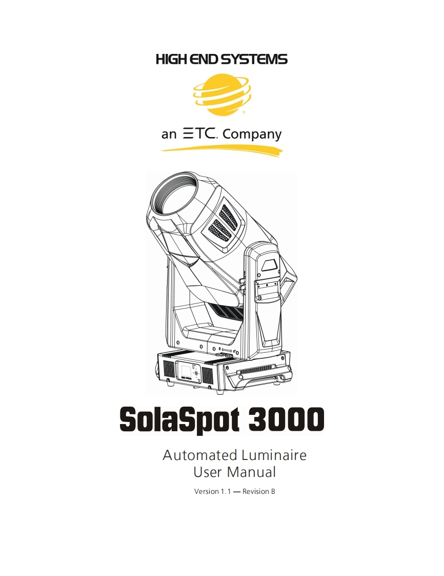 SolaSpot3000-操作说明书手册