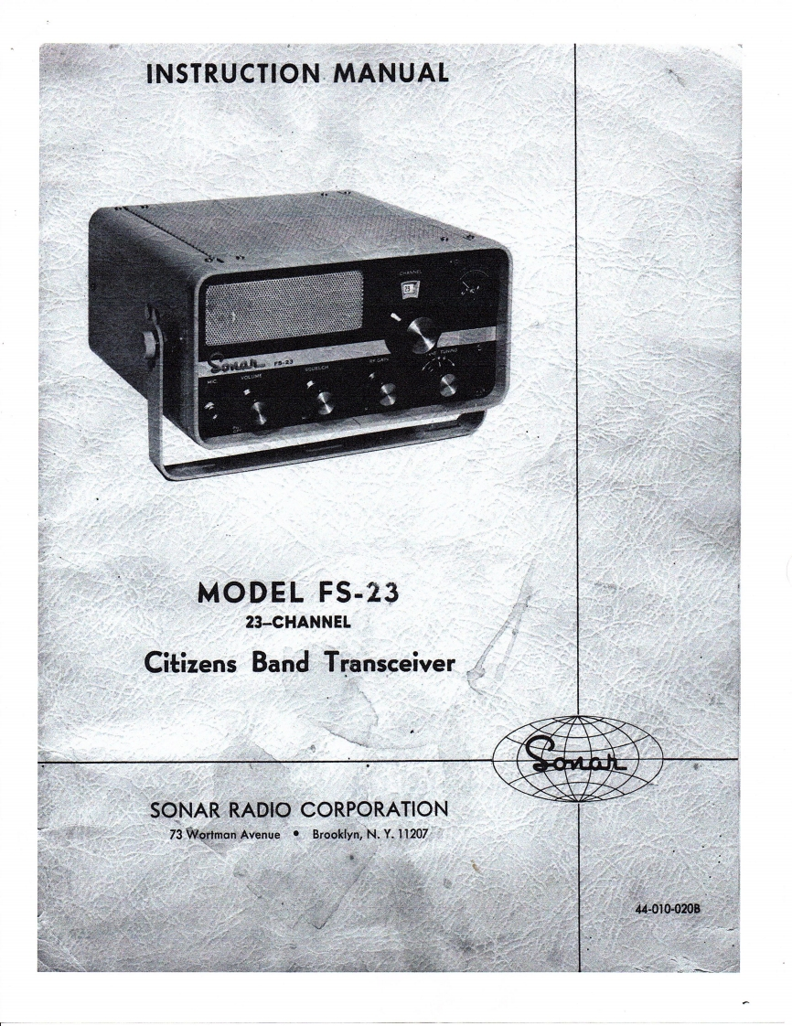 Sonar_FS-23_Manual操作说明书手册