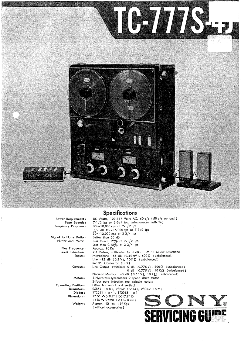 SonyTC777serviceGuide维修电器原理图手册-找手册网