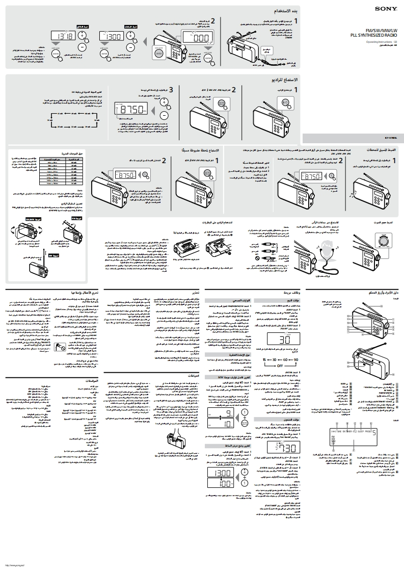Sony_ICF-M780SL_使用说明书手册_AR