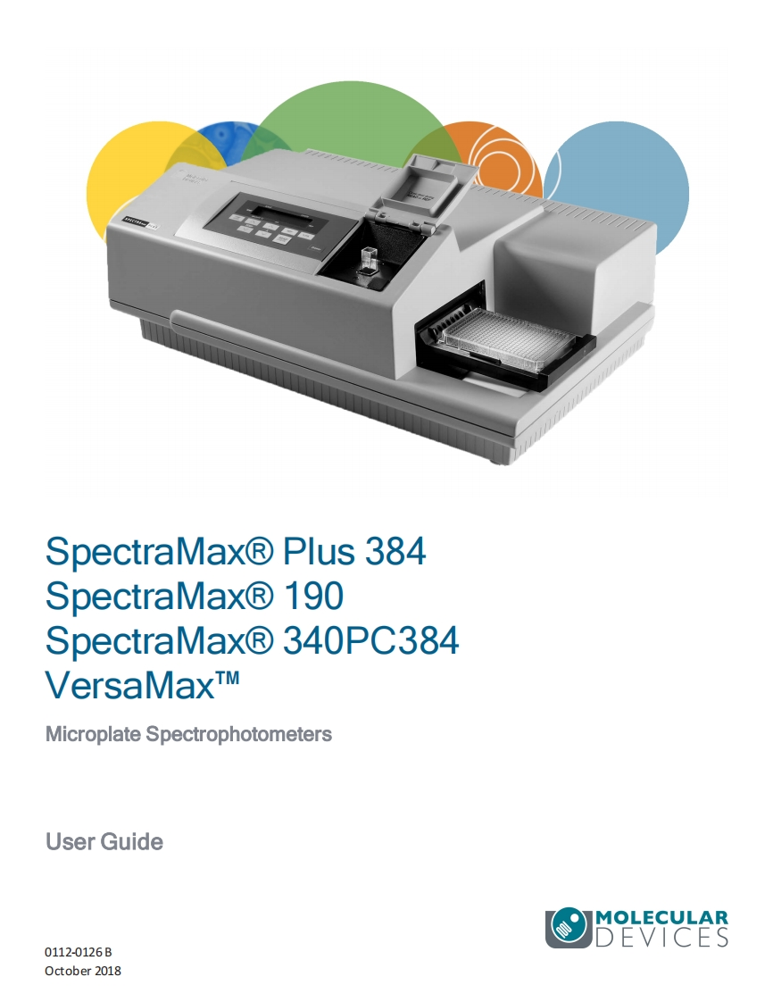 Spectramax-340PC384-操作说明书手册