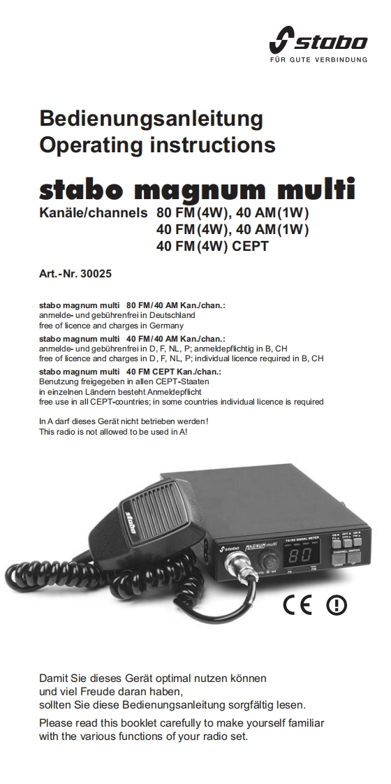 Stabo_Magnum_Multi_DE_使用说明书手册_early_model