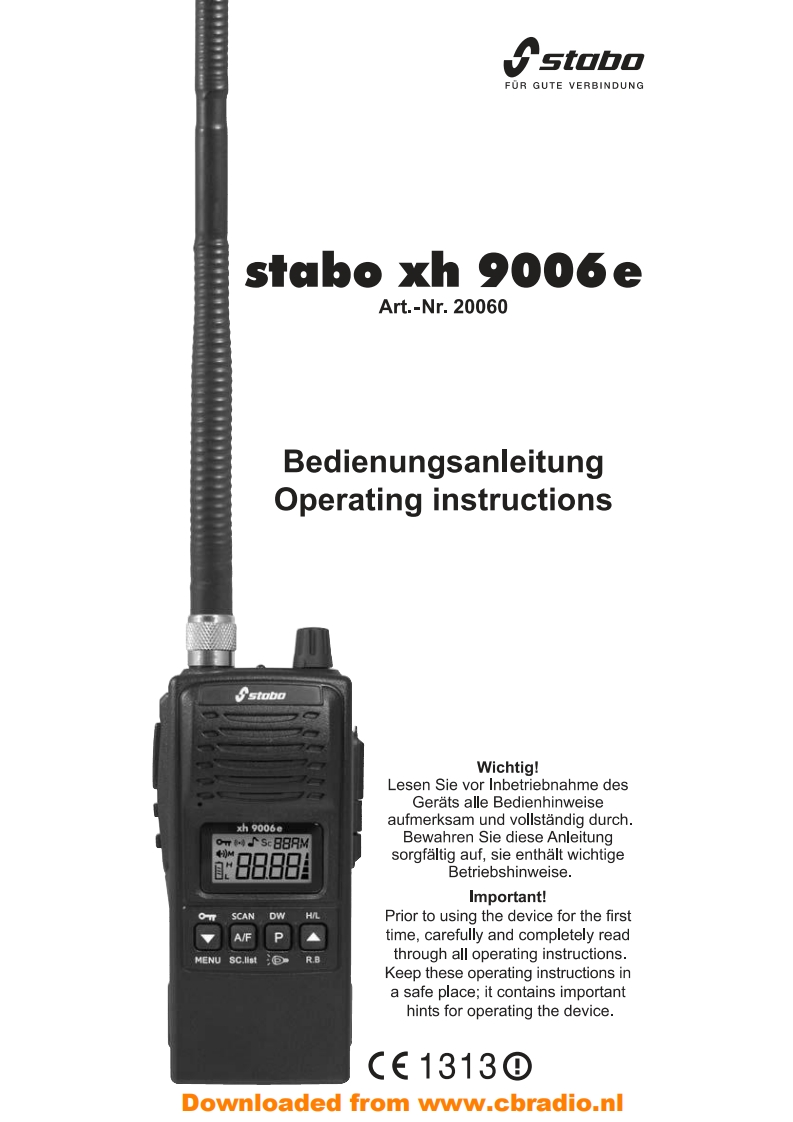 Stabo_XH9006e_使用说明书手册_DE