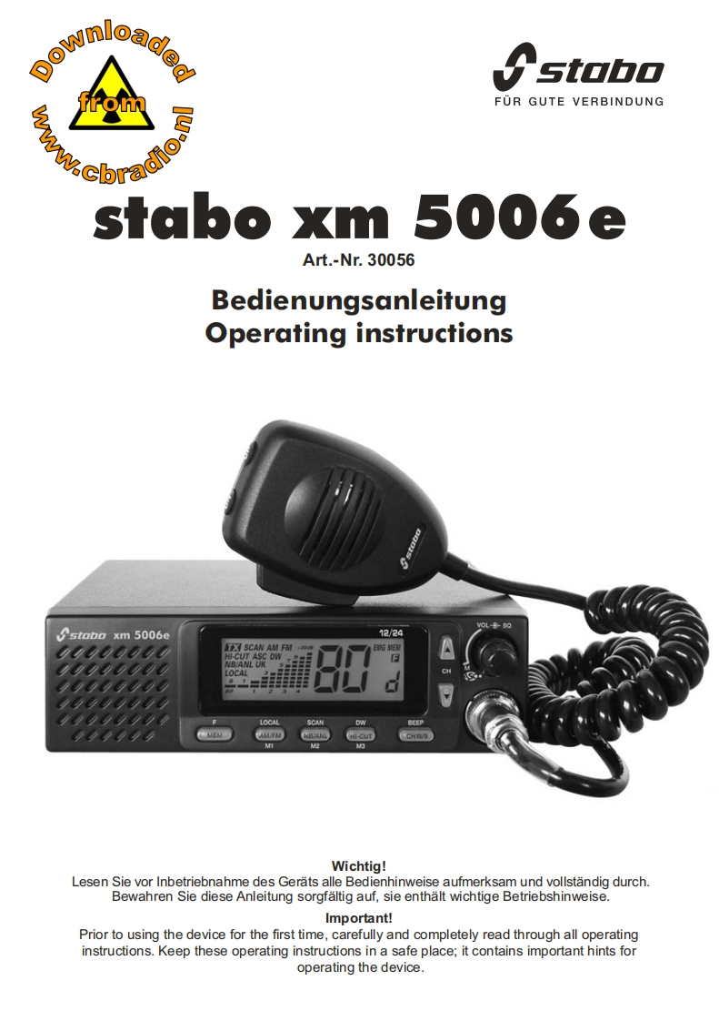Stabo_XM5006e_DE_使用说明书手册